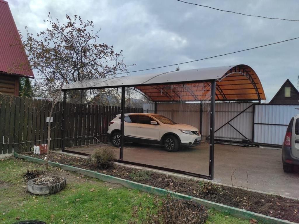 Прозрачные шторы ПВХ для навеса под автомобиль в Великооктябрьском